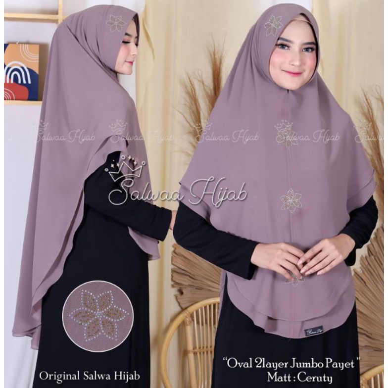 TERBARU KIMAR OVAL 2LYAR JUMBO PAYET BUNGA/HIJAB OVAL 2LYAR JUMBO PAYET BUNGA/KERUDUNG OVAL 2LYAR JUMBO PAYET BUNGA