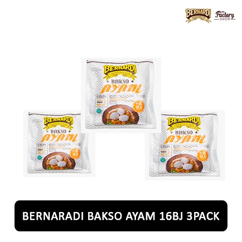 

[READY STOCK] BERNARDI BAKSO AYAM 16BJ 3PACK