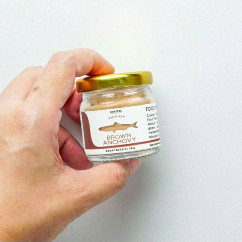 

Brown Anchovy Powder - Bubuk Teri Jengki 20g Crystal Of The Sea