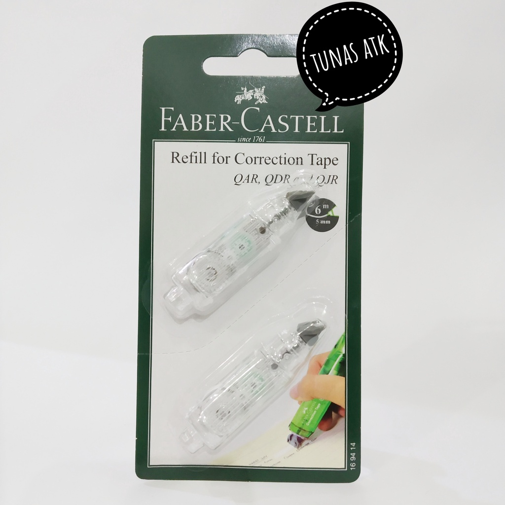 

FABER CASTELL REFILL FOR CORRECTION TAPE QAR, QDR, QJR 16 94 14