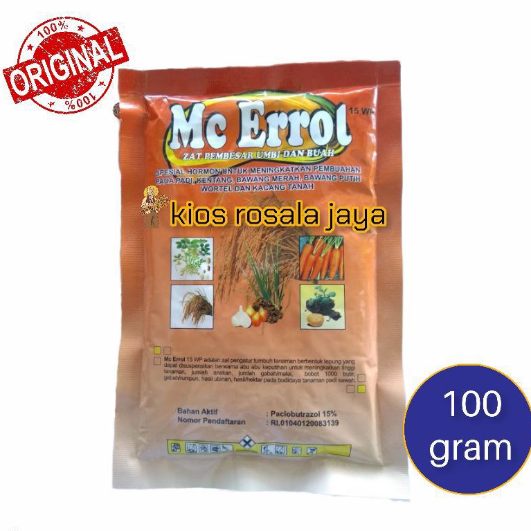 Mc Errol 15 WP ZPT Pembesar Umbi dan Buah