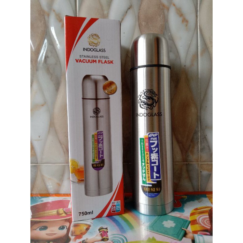 Jual RESTOCK!!! Termos Indoglass 750mL stainless steel Shopee Indonesia