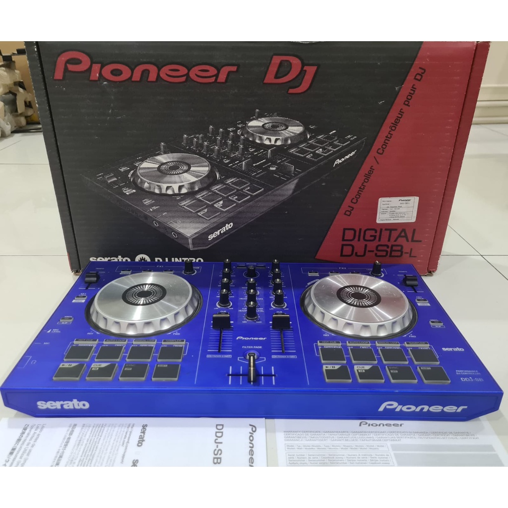 Alat DJ / Controller DJ Pioneer DDJ SB Blue Limited Edition Fullset Box & Manual book Set DJ Pioner