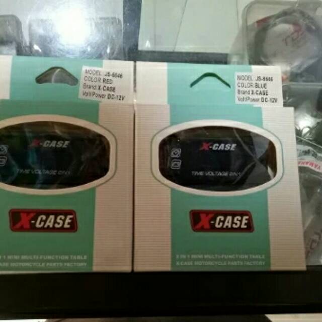 Volt Meter berikut Jam Digital Universal Semua Motor High Quality