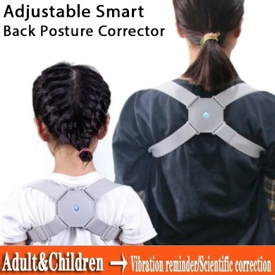 Adjustable Smart Back Posture Correction Vibration Alat Terapi Reposisi Punggung Tegak