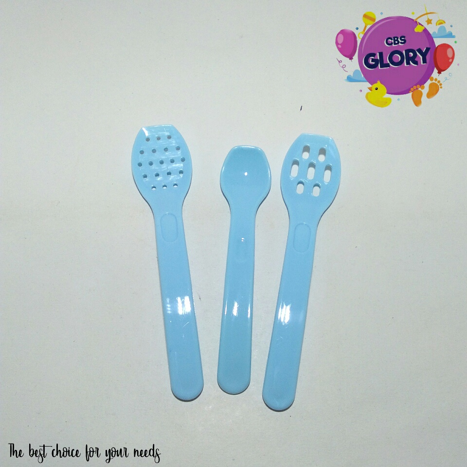 Food Maker Spoon Set Lusty Bunny/Sendok Set Penghancur Makanan/sendok Makan Bayi Silicone