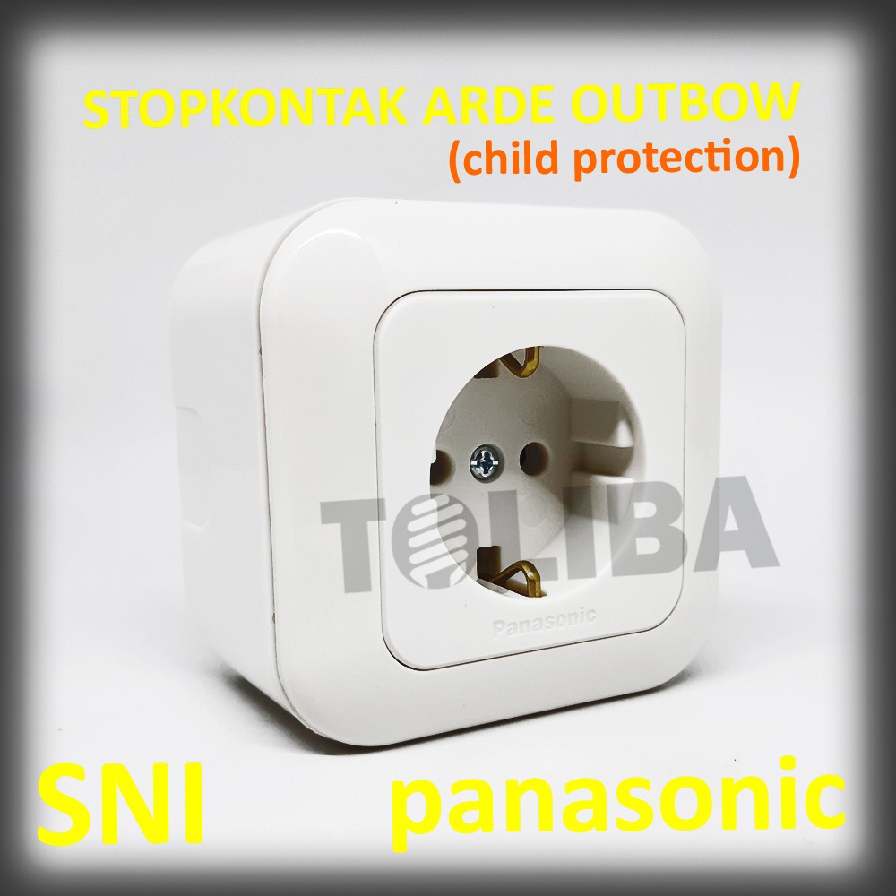 stop kontak outbow ob panasonic / stopkontak arde cp tempel tembok / stop kontak panasonic SNI