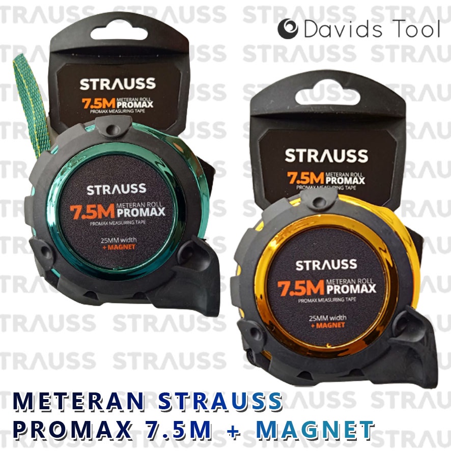 Meteran Tukang Bangunan Roll 7.5 Meter Strauss Promax