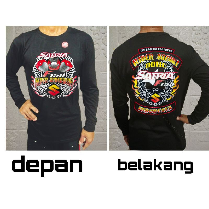 Kaos distro Satria f150 / kaos satria f150 / kaos logo satria f150 / kaos motor satria f150