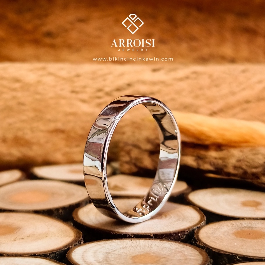 Cincin Perak Cincin Tunangan Pria Single