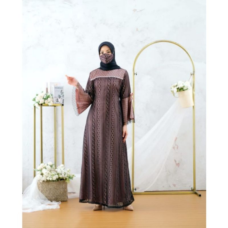 Produk original butik gamis terbaru//gamis pesta//gamis lebaran