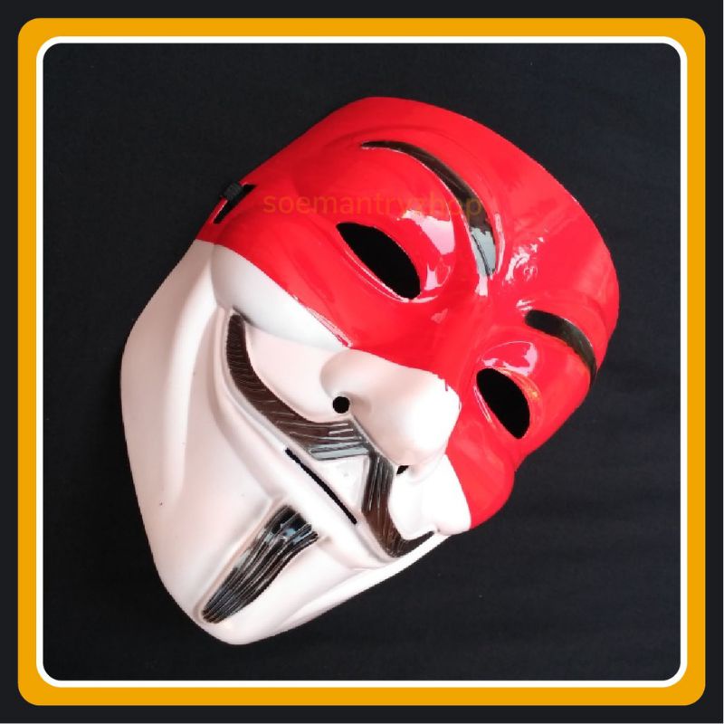 Jual topeng hacker merah putih indonesia raya merdeka Indonesia|Shopee ...