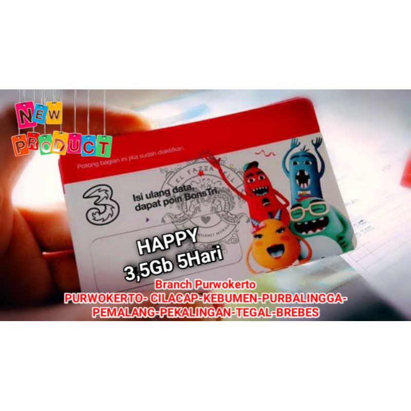 [NEW PRODUK] VOCER TRI 3,5GB 5HARI FULL 24JAM