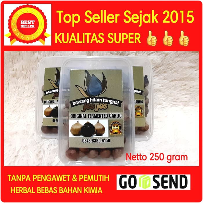 

Bawang Hitam Tunggal Lanang (Black Garlic) 250 Gram