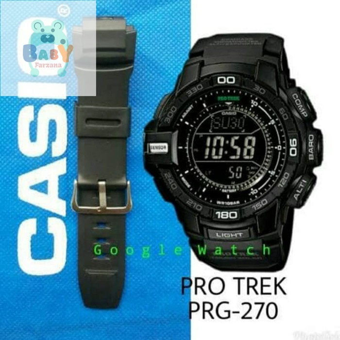 TALI JAM TANGAN CASIO PROTREK PRG-270 STRAP RUBBER CASIO PROTREK PRG 270