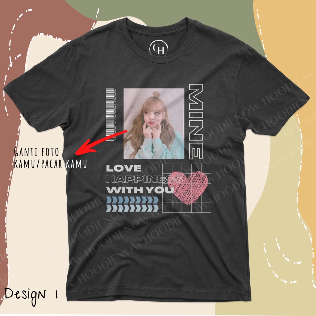 CHERIEINC - KAOS CUSTOM FOTO PACAR STREETWEAR / KAOS PACAR MINE / KAOS COUPLE