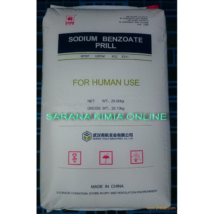 

Sodium Benzoat Wuhan "1 kg" Youji RRC food grade GROSIR