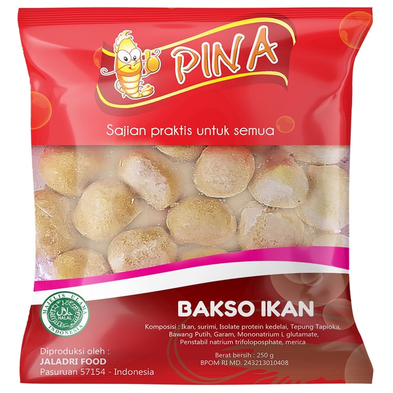 

Frozen Food Pina Bakso Ikan 250 gr