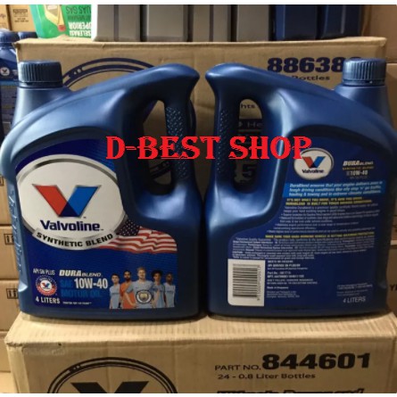 Oli mesin mobil bensin Valvoline Durablend 10/40 Api SN - 4 liter