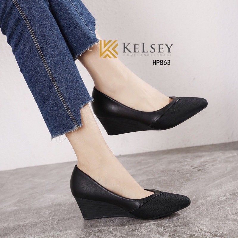 (GRATIS ALAS KAKI) Kelsey Sepatu Heels Wanita HP863 Sepatu Heels Import