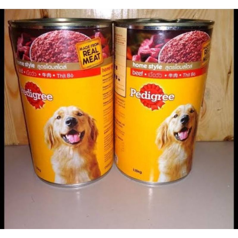 makanan anjing pedigree kaleng 1,5 kg beef