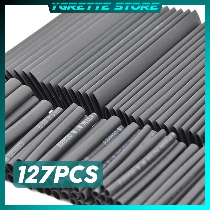 YGRETTE - Selongsong Pelapis Kabel Insulasi Heat Shrink Tube 127 PCS