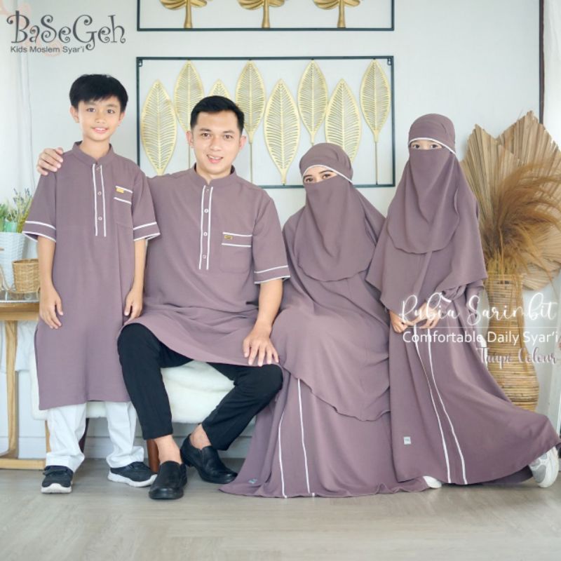 Basegeh gamis Rubia anak dan dewasa