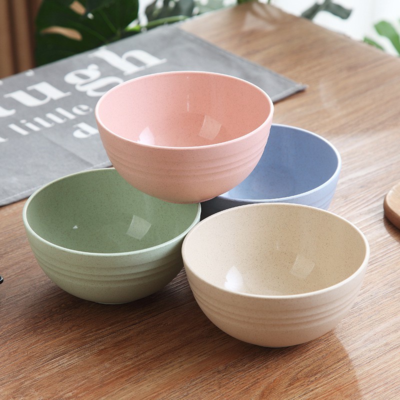 INFY - R654 Mangkok Wheat Straw Bowl | Mangkuk Plastik Microwave Warna Warni | Gandum kokoh | BPA Free