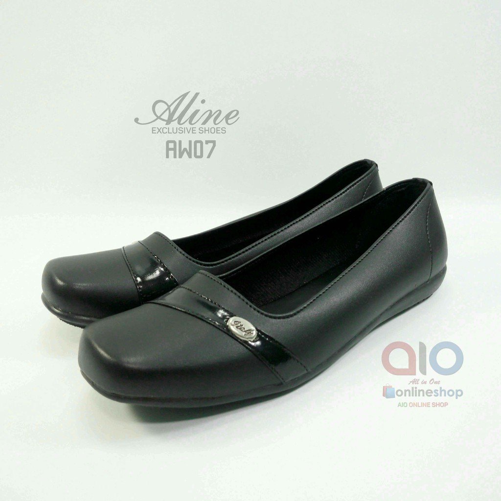 Aline Sepatu Flat Wanita Pantofel Teplek Flats Shoes Formal AW07