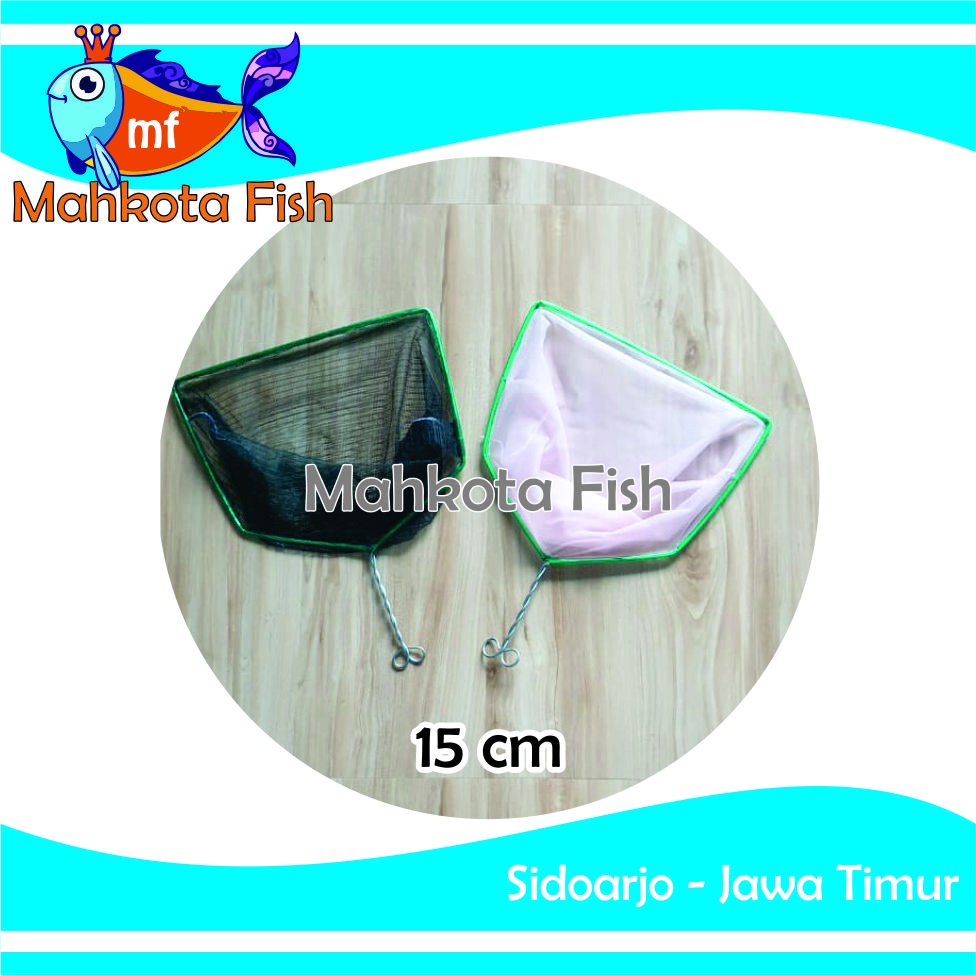 Serok Ikan KOTAK 15cm / Jaring Ikan / Seser Ikan | Cupang | Guppy | Burayak | Kutu Air | Atermia