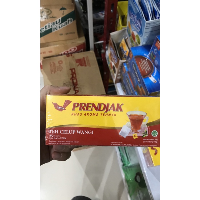 

teh-daun- teh hitam celup cap prendjak isi 25 black tea 50 gr prenjak -daun-teh.