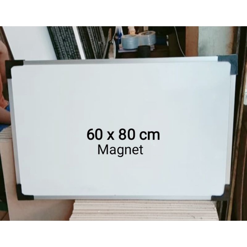 

whiteboard gantung magnet 60 x 80 cm