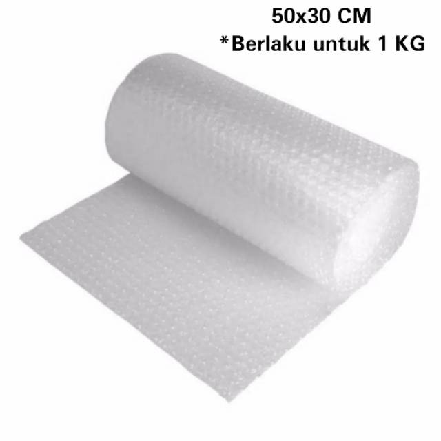 

BUBBLE WRAP BIAR AMAN : 50x30 CM