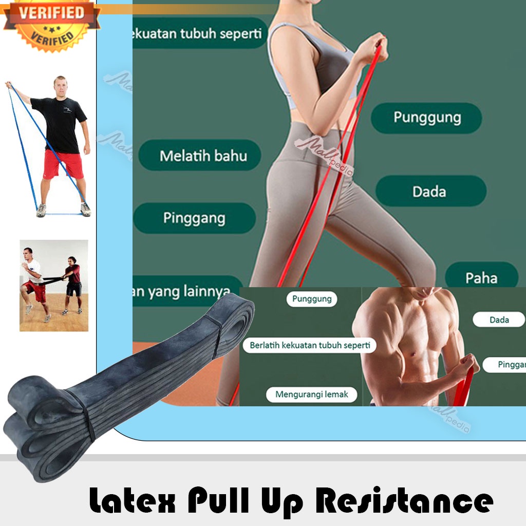 SDI Fitness Rumah Size L M Latex Pull Up Resistance Band Fitness RESISTANCE BAND/POWER BAND STRETCHING PULL UP Ala AMT