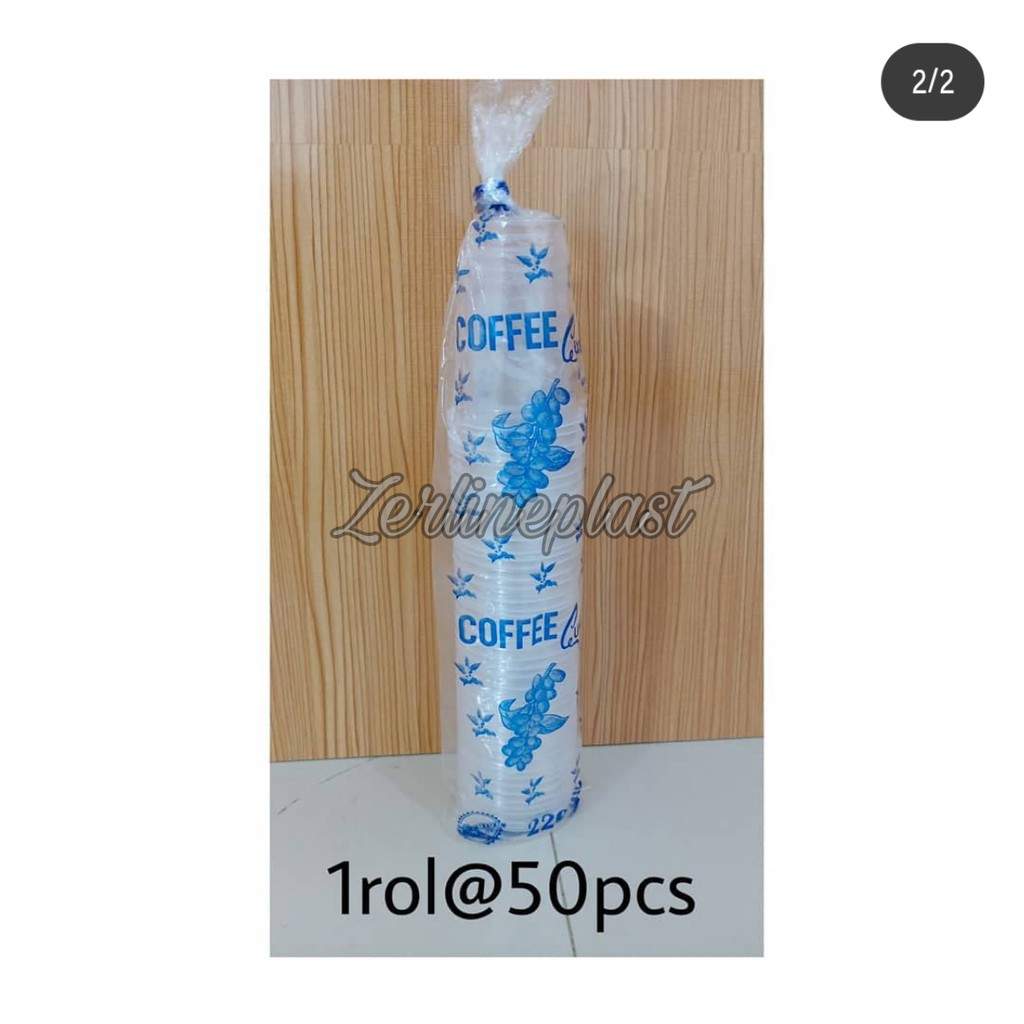 Gelas Plastik bening 220ml (Gelas COFFEE CUP) @50pcs