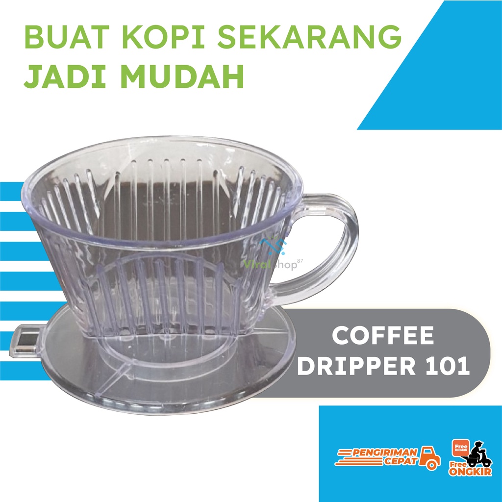 Jual Coffee Dripper 101 Pour Over Plastic Dripper Kopi Manual Brew KALITA Shopee Indonesia