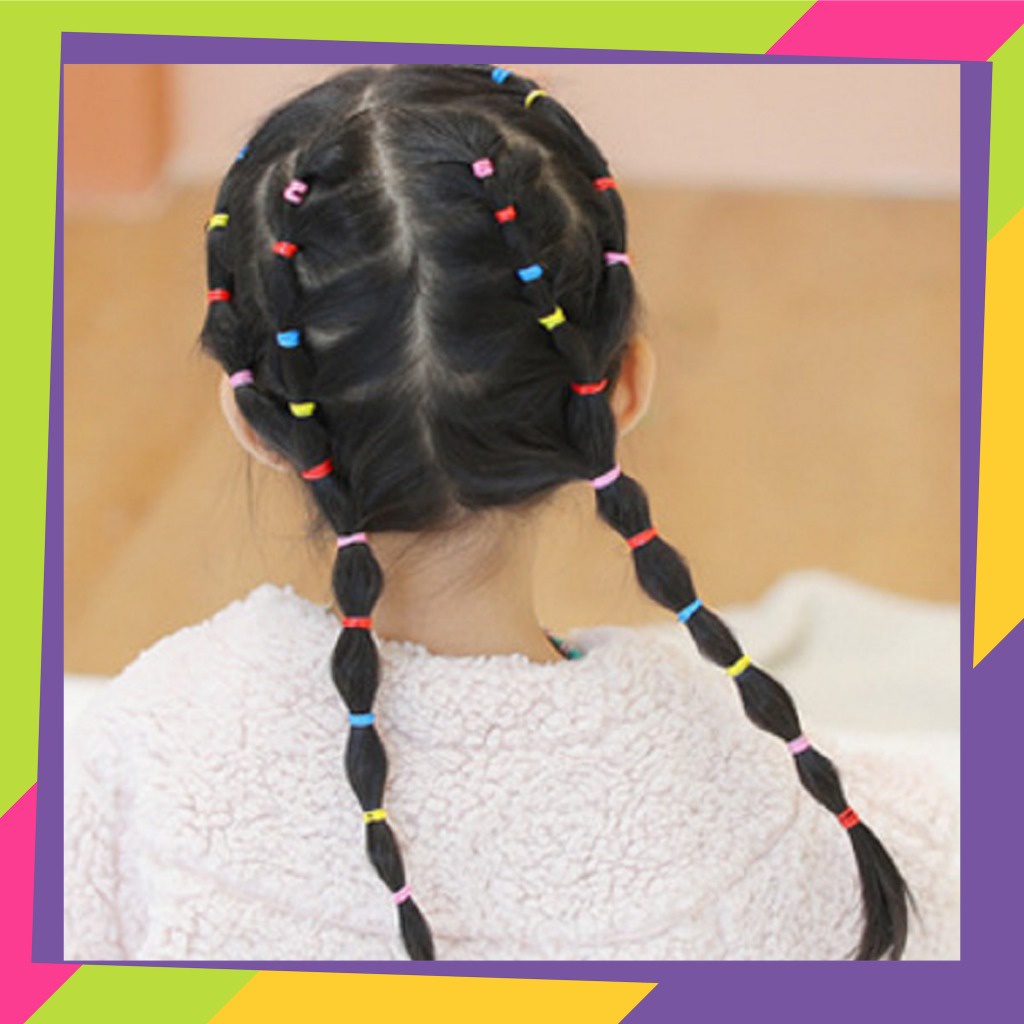 1411 / Karet Jepang ikat rambut  / Kemasan botol karakter lucu