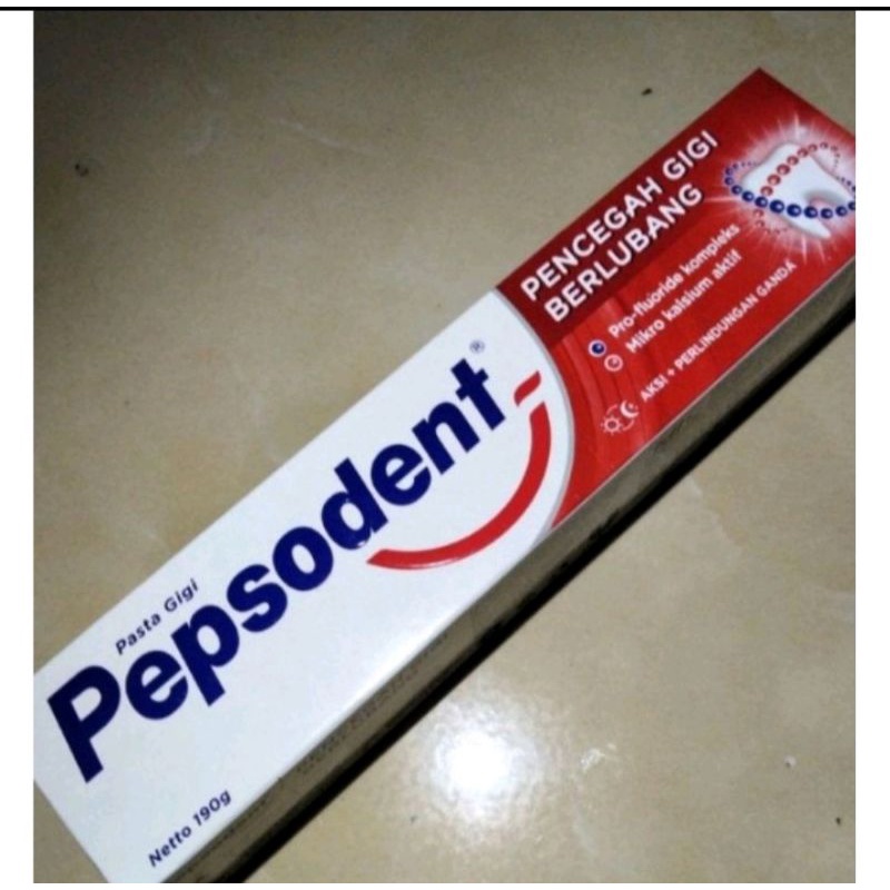 Pepsodent 190gr pencegah gigi berlubang.