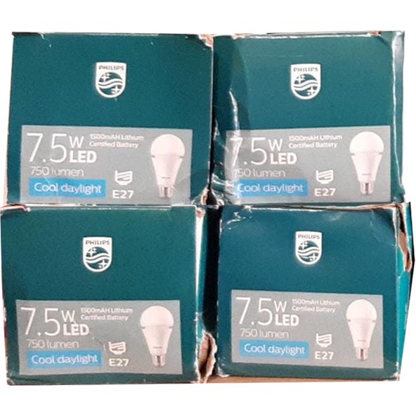 PHILIPS Lampu Emergency LED Bulb Rechargeable 7W  9w 7.5W  7 watt 7.5 watt Putih , RADIANTLINE 8W 11W