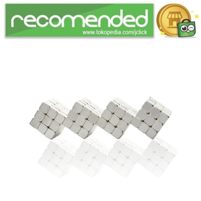 UC785 Buckycubes Magnetic Block Toys 216pcs - Silver