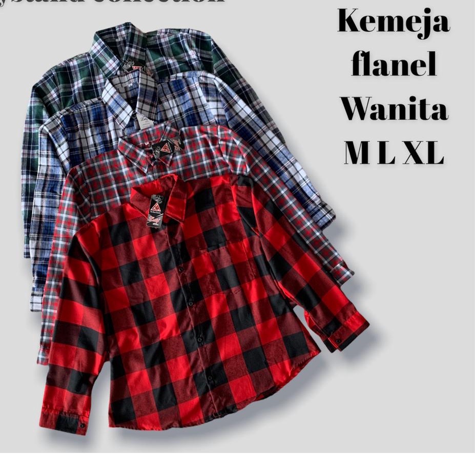 TERBARU KEMEJA FLANEL WANITA | BISA COD