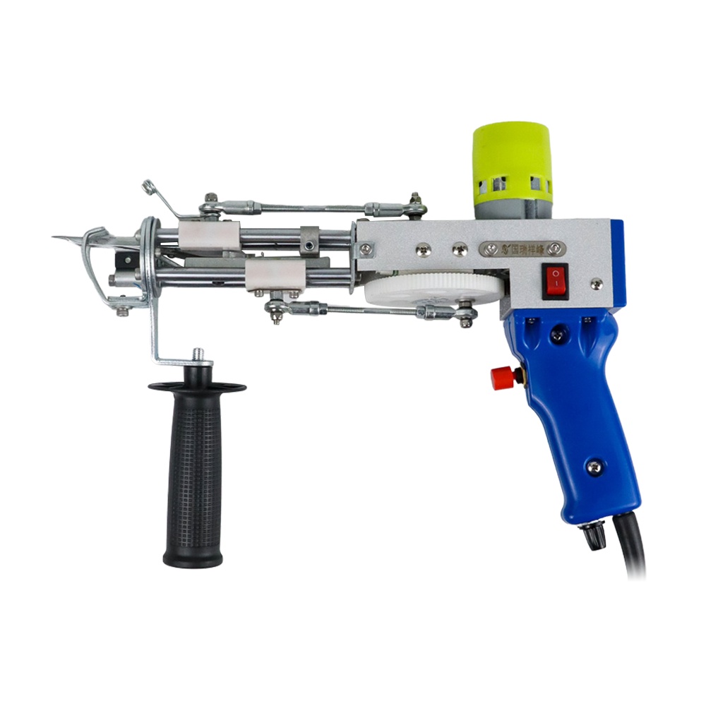 Alat Jahit Karpet Electric Carpet Tufting Weaving Flocking Gun Cut Pile - TD-01 - Silver