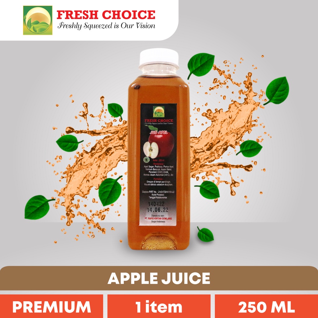 Jual Fresh Choice Juice Jus Apel 250 ML Jus Buah / Jus Apel / Apple