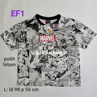  Kaos  Lengan Pendek Wanita  merk MARVEL Nevada Original 