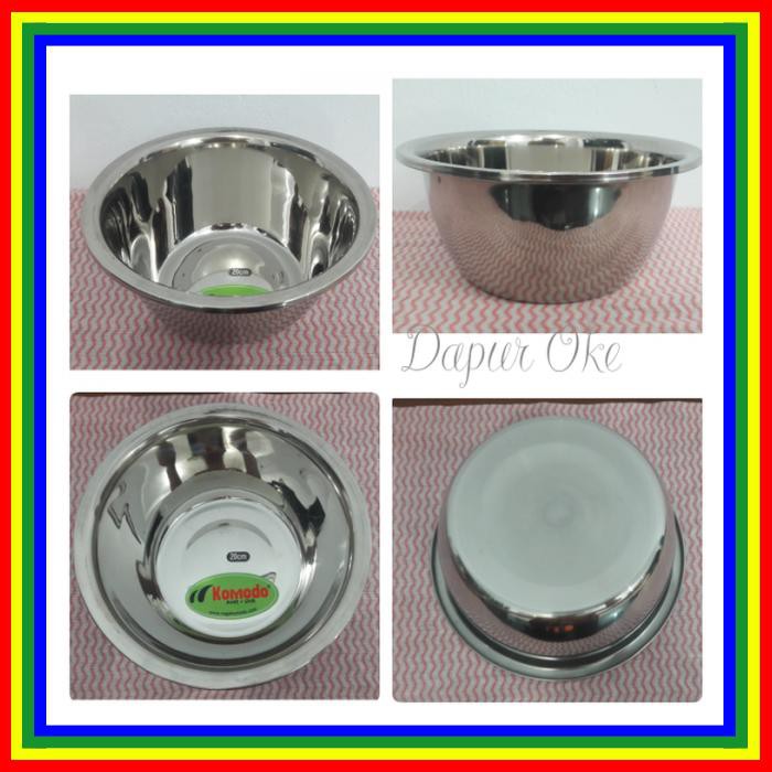 Jual Baskom Korea 20 Cm Komodo / Baskom Stainless | Shopee Indonesia