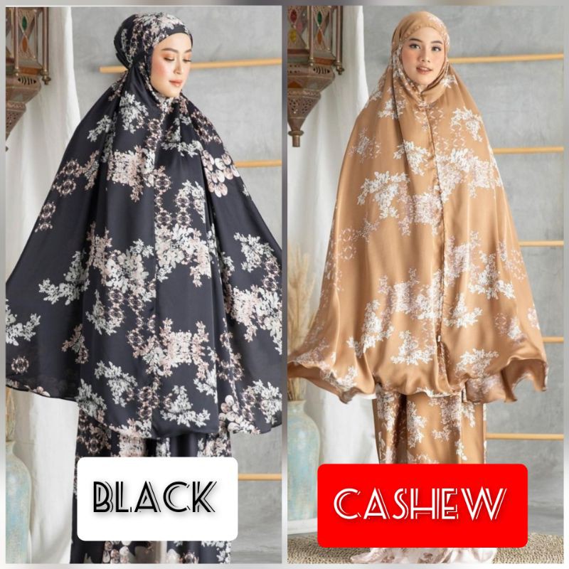 GANAYA PRAYER SET BLACK CASHEW HL DEWASA ADULT Mahira Mukena by HEAVEN LIGHTS