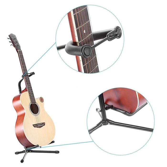 TaffSTUDIO Stand Gitar Long Neck Dudukan Guitar