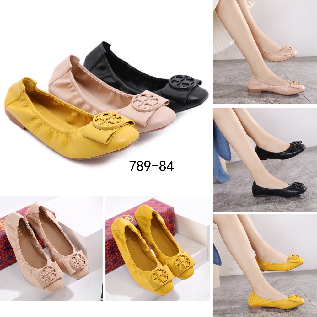 Caroline Logo Ballet Flats Shoes 789-84