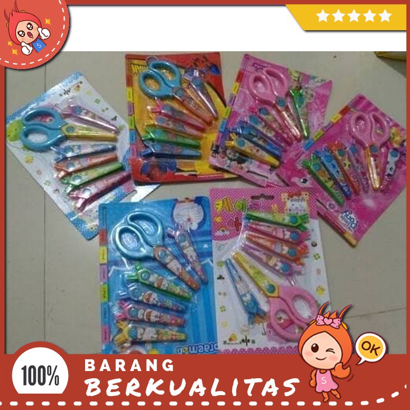 

Mainan Anak Kecil Gunting Creative Anak 6 In 1 Gunting Kerajinan Tangan Gunting Kreasi Edukatif Unik