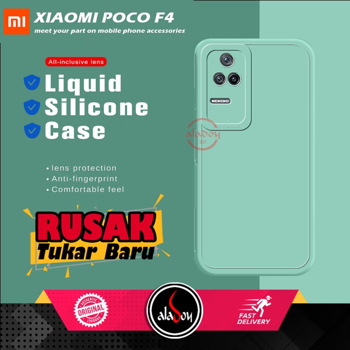 Case Xiaomi Poco F4 5G 2022 Soft Case Liquid Silicone Pro Camera Premium Casing